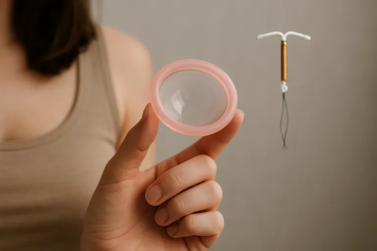 Gebruik van de menstruatiedisc met een spiraal